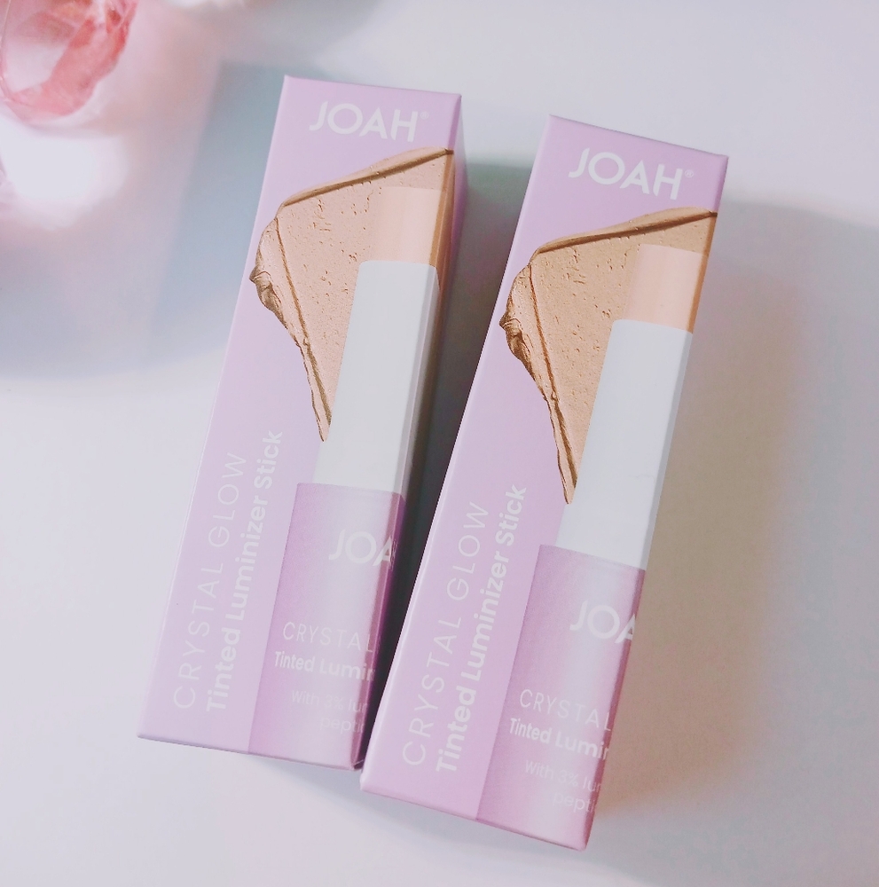 JOAH Crystal Glow Tinted Luminizer Stick, Light to Medium W/ warm Undertones
